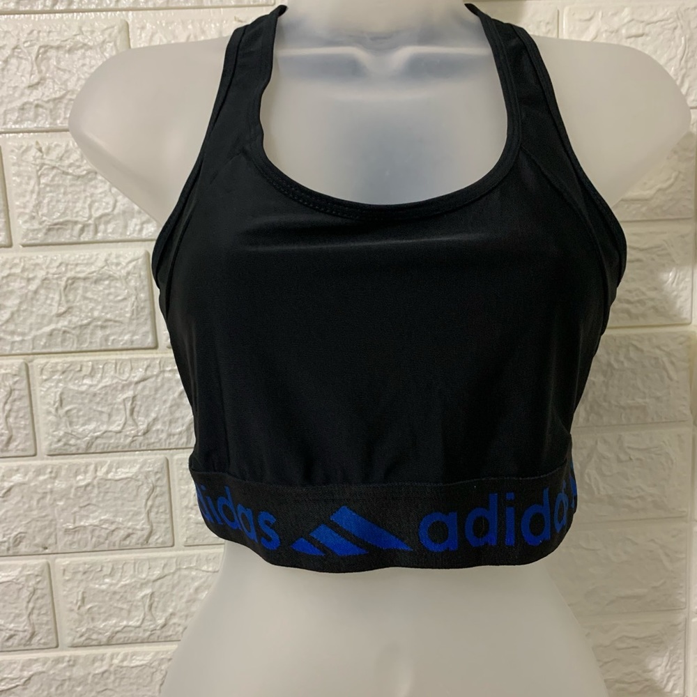 Adidas black sport bra